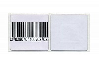 Деактивируемые радиочастотные противокражные антикражные этикетки (50х50 мм, с ложным штрих-кодом)